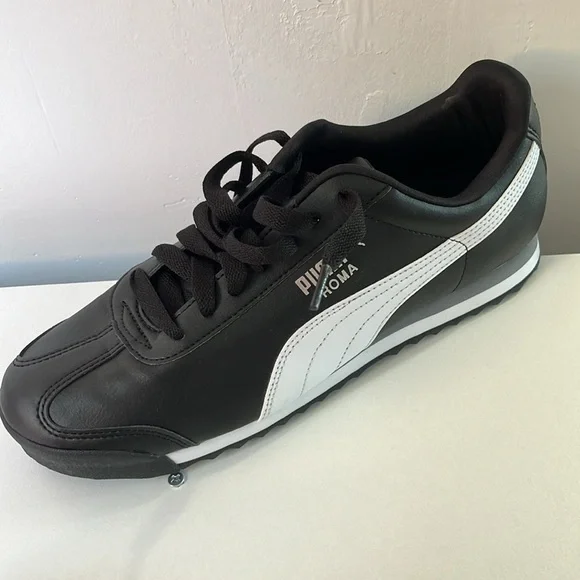 Brand new puma sneakers mens size 10 black and white lace up shoes - Picture 9 of 11